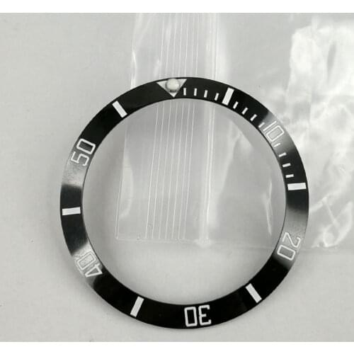 Classic 38mm Parnis high quality black luminous ceramic bezel insert for 40mm SUB mens watches Be1