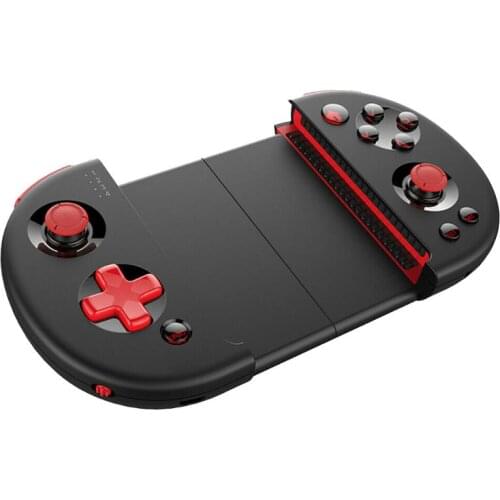 Updated PG-9087S Red Warrior Exciting Battlefield Eating Chicken Game Telescopic Bluetooth Gamepad Supporting Android IOS System