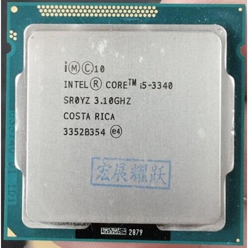 Intel Core i5 3340 i5-3340 Processor LGA1155 CPU 100% working properly PC Computer Desktop CPU