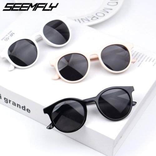 Seemfly Retro Vintage Kids Sunglasses UV400 Brand Designer 2020 Childrens Sun Glasses Luxury Shades Baby Boys Girls Eyewear New