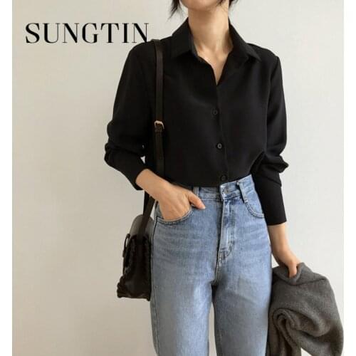 Черные блузки Sungtin China At AliExpress