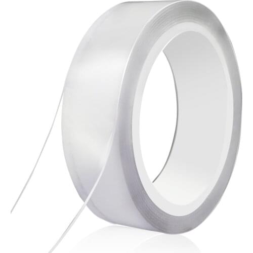 Waterproof Nano Tape 2MM*30MM*2M Can Be Cleaned Transparent Double Sided Adhesive Grip Adhesive Nano Washable Sticky Tape