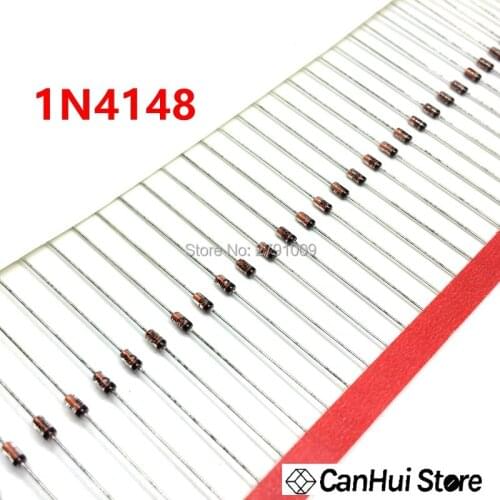 100/500PCS do-35 1N4148 IN4148 High-speed switching diodes