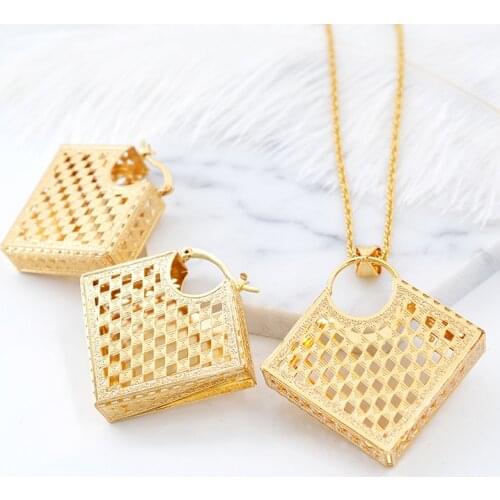 ZEA Dear Jewelry Square Big Jewelry Sets For Women Earrings Necklace Pendant For Party Wedding Engagement Classic Jewelry Gifts