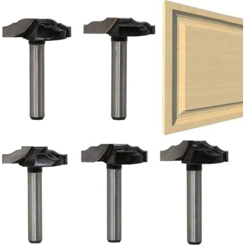 1/4" 6.35MM Shank Woodworking Door Frame Router Bit for Wood Carbide Door Cabinet Bits Engraving Milling Cutter Tools