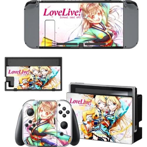 11 Styles Lovelive Style Vinyl Decal Skin Sticker For Nintendo Switch NS NX Console Protector Game Accessoriy NintendoSwitch