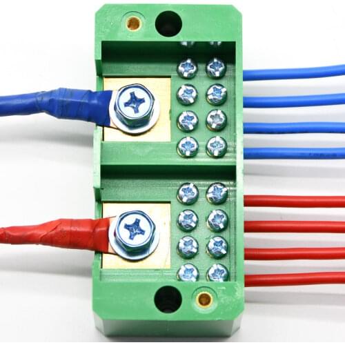 220V Household Two in Eight out Plastic Shell Terminal Block Plastic Electronic Box for Electronics Project