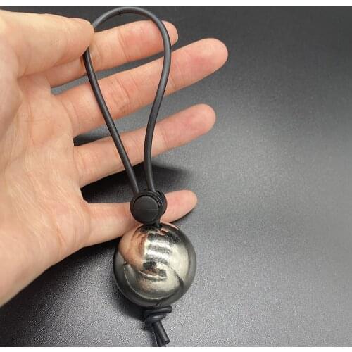 25mm Drop Ball Penis Ring Metal Ball Weight Hanger Penis Enlargement Weight Stretcher Extender Cock Ring Male Chastity Device