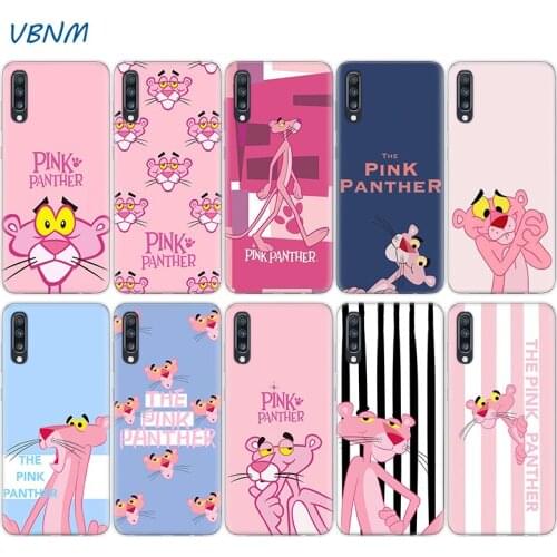 Pink Panther lovely Phone Case For Samsung Galaxy A51 A71 A50 A70 A20 A30 A40 A10 A20E J4 J6 A6 A8 A7 A9 2018 Cover