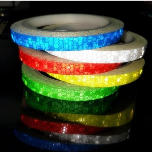 8m Car Stickers Reflective Decoration Tapes Motorcycle Bike Body Rim Wheel Strip DIY Supply