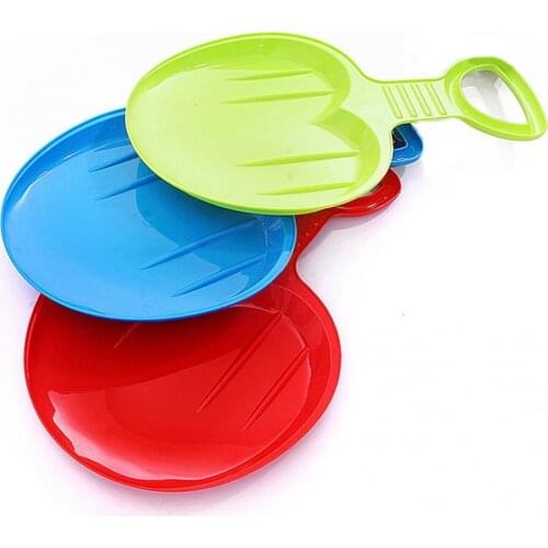 Children Outdoor Winter Park Lawn Snow Plastic Ski Grass Skis Safe Snow Sled Sledge Toboggan Sport Ski Board For Kids Sport Toys