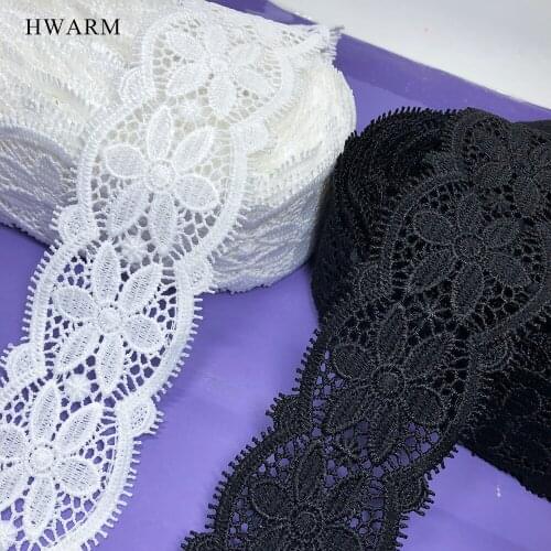 Bilateral Wave Eyelashes White Lace Dress Accessories Craft Sewing Trim Diy 15yard 4.8cm Embroidery Bar Code Spot Bullet Fabric