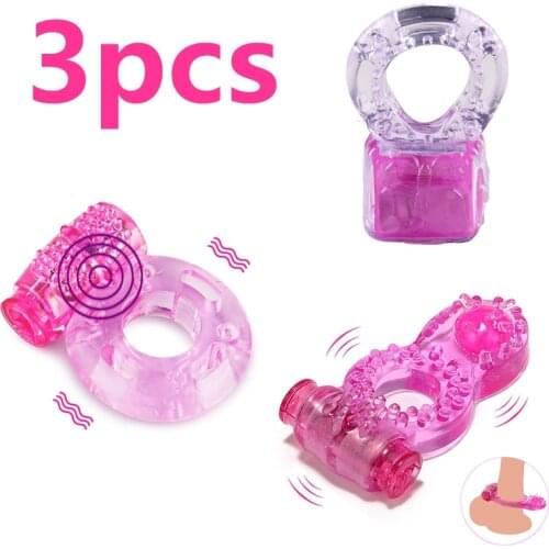 Elastic Delay Cock Ring Vibrating Stretchy Vibrator Penis Extender For Adults Collars Male Premature Lock Fine Sex Toys For Men