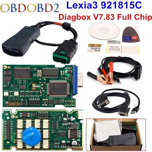 Golden Diagbox V7.83 Lexia3 PP2000 Firmware 921815C Lexia 3 For Citroen For Peugeot Car Diagnostic Tool Free Ship