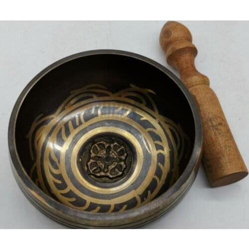 China brass Buddha sound bowl crafts statue