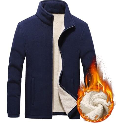 2020 men Large size M-6XL 7XL 8XL 9XL new Leisure autumn winter jacket men fleece jackets thicken warm coat