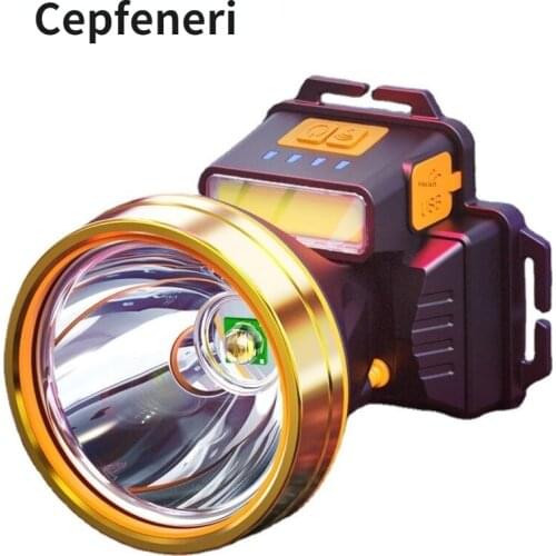 LED Headlamp Rechargeable Usb Camping Bright Light Head Lamp Lithium Battery Super Bright Night Fishing Induction Headlamp