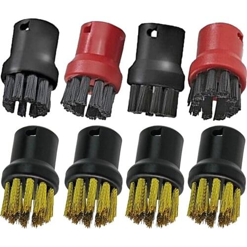 Nylon + Copper Brush Tool Jet Nozzles for Karcher Steam Cleaners (Pack Of 8)