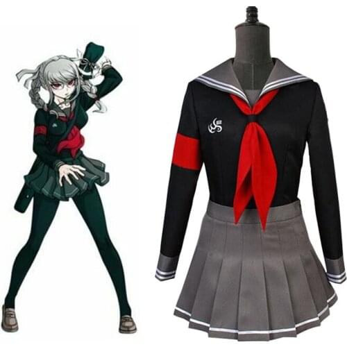 New Game Danganronpa Peko Pekoyama Cosplay Costumes Shirts Skirts Wigs Suits Womens Dangan-ronpa Clothes JK Uniforms For Girls