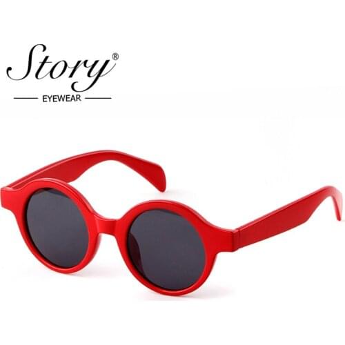 STORY Brand Designer Vintage Sunglasses For Women Classic Retro Coating Sun Glasses Female Male Plastic Frame Eyewear UV400