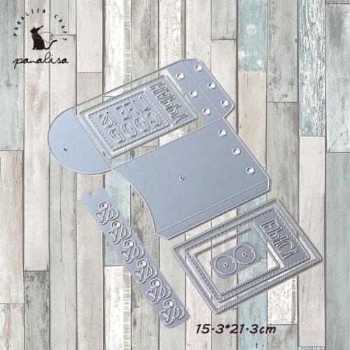 Panalisacraft loose leaf pages frames Card Metal Cutting Dies And Stamps cut die scrapbooking Album Paper Card Craft Embossing