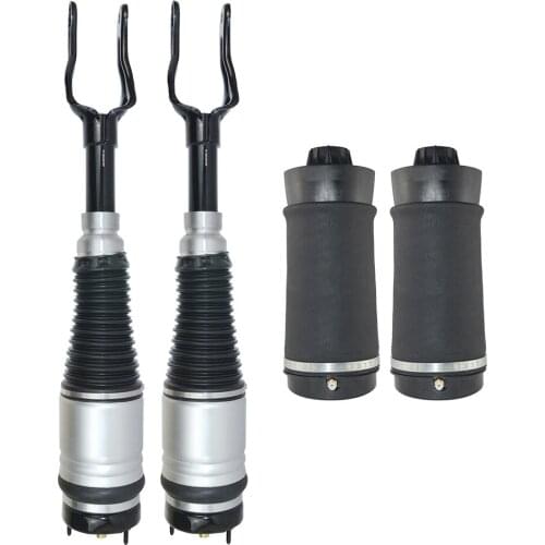 Pair Front & Rear Air Suspension Strut For Jeep Grand Cherokee WK2 Quadra 68029903AE 68029903AC 68059905AB 68029902AE