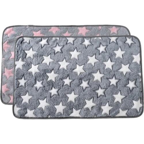 Dog Cat Sofa Cushion Dog Bed Pet Soft Mat Warm Sleeping Blanket Portable Coral Fleece Mat Cover