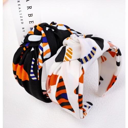 Fashion Knot Stripe Hairband Girls Hair Headband Colorful Head Hoop Bands Accessories For Women Headwear Headdress Large Size