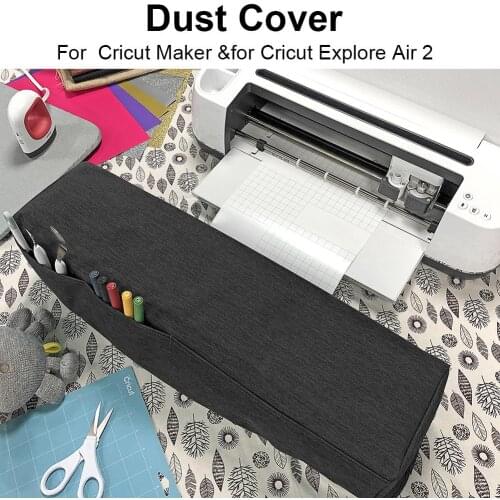 Dust Cover Durable Sturdy Protection Case with 2PCS Wide Relastic Bands for Cricut Maker Explore Air 2