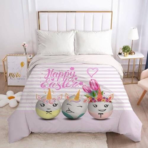 Luxury Duvet cover Quilt/Blanket/Comfortable Case Single Double Queen King Bedding 140x200 240x220 240x260 Eastey Easter eggs