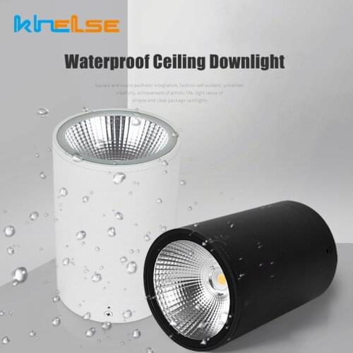 LED COB Ceiling Downlight IP65 Waterproof Outdoor Surface Mounted Aluminum Spot Light 5W 12W 20W 30W Hotel Villa Home Lighting