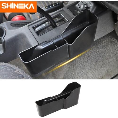 Stowing Tidying For Jeep Wrangler TJ Car Gear Storage Box Organizer Side Pocket For Jeep Wrangler TJ 1997-2006 ABS Accessories