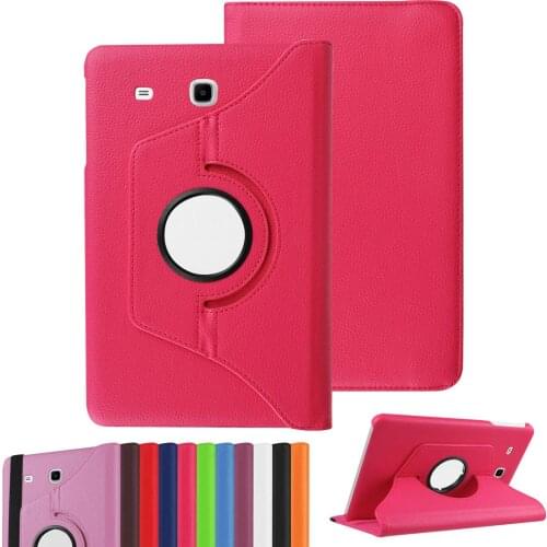2019 360 Degree Rotating PU Leather Cover Case for Samsung Galaxy Tab E 8.0 SM-T377 Case Tab E 8.0inch T375 T378 Tablet Glass