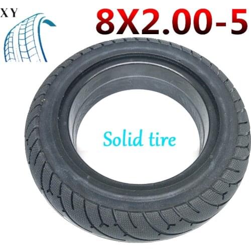 8 Inch Electric Scooter Inflatable Inner and Outer Tire High Quality Butyl Rubber Inner Tube 8x2.00-5 Explosion Proof Solid Tire