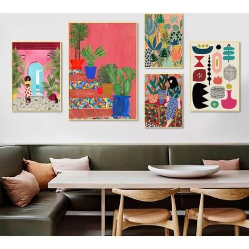 5d Diy Diamond Painting Modern Multicolored Abstract Garden Plants Diamond Mosaic Embroidery Cross Stitch Handmade Home Decor