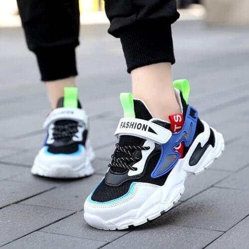 2021 Childrens Shoes Boys' Spring Running Middle School And Autumn Mesh Breathable Casual Sneakers Lightweight Summer Running