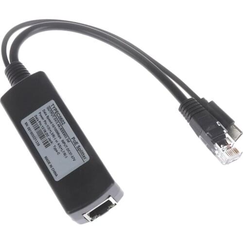 Hot sale TYPE-c poe splitter usb 48v to 5v power over ethernet 802.3af for raspberry