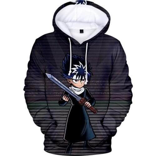 Comic YuYu Hakusho Hoodie 3D Men Sweatshirts Women Hip Hop Pullover Casual Autumn Winter Hoodie Tops Harajuku Mens Sweatshirts