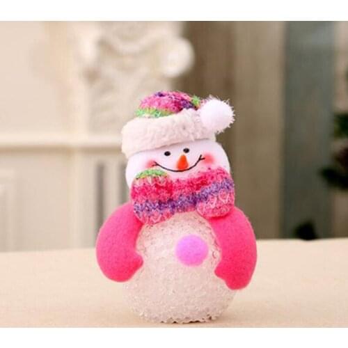 Colorful Christmas glowing doll Glowing LuminousTree Decorations Plush Baby Toys Lighting Stuffed Bear Lovely Gifts for Kids