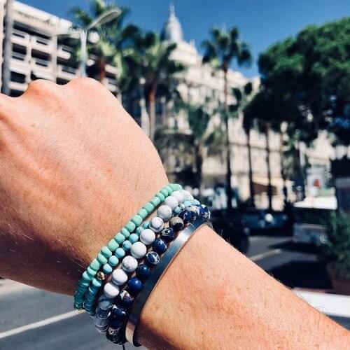 Men Beads Bracelet Accessories Erkek Bileklik Jewelry Mens Bracelets For Women Pulseras Mujer Femme Armband Homme Friends Gifts