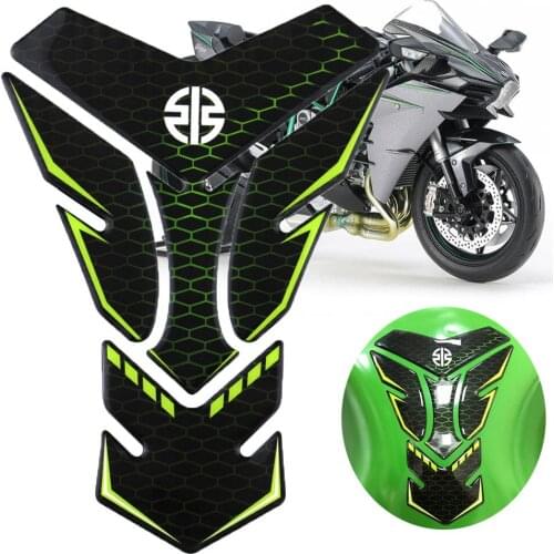 Stickers For KAWASAKI H2 NINJA H2R Tank Pad Decorative Protector 3D Resin Sticker Pad Filler Reflective Tankpad