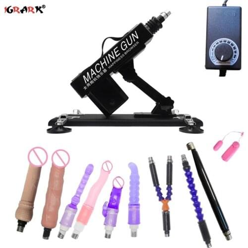 Dildo Vibrator for Women Sex Machine Gun With Dildos Powerful Automatic Multispeed Body Vibrating Massager Machine Adult Toys