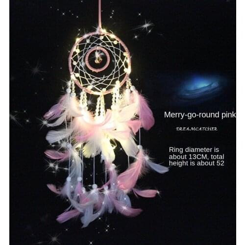 New Creative Rotational Trojan Horse Dreamcatcher Wind Chimes Cute Girl Decorative Pendant Girlfriends Christmas Birthday Gifts