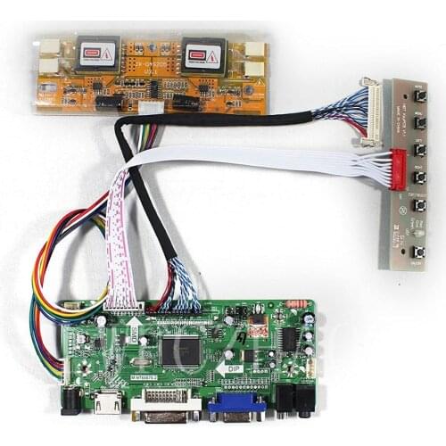 New M.NT68676 Monitor Kit for LM215WF1-TLB1 TLA1 HDMI+DVI+VGA1920x1080 LCD LED Screen Controller Board Driver 30Pins 4 CCFL