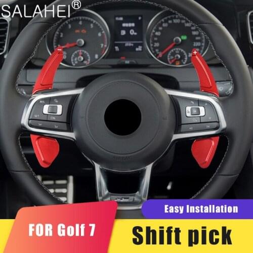 New Aluminum Steering Wheel Shift Paddle Extension Shifter Replacement For VW Golf7 Golf 7 GTI R20 MK7 Scirocco 2015 Accessories