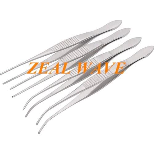 Ophthalmic Tweezers Uncoated Ophthalmic Tweezers 10cm With Hooks Without Hooks Stainless Steel With Teeth And Without Teeth