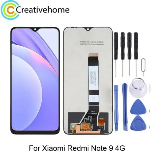 Original LCD Display For Xiaomi Redmi Note 9 4G Touch Screen Digitizer Assembly LCD Screen Replacement