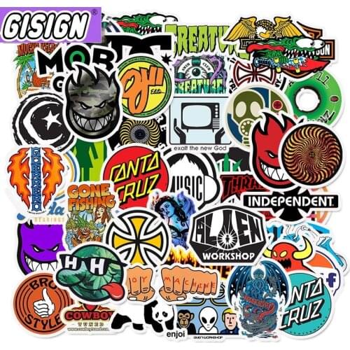 10/30/50pcs skateboard anime stickers for kids guitar cans Laptop sticker pack set Motorcycle Suitcase waterproof stickers vsco
