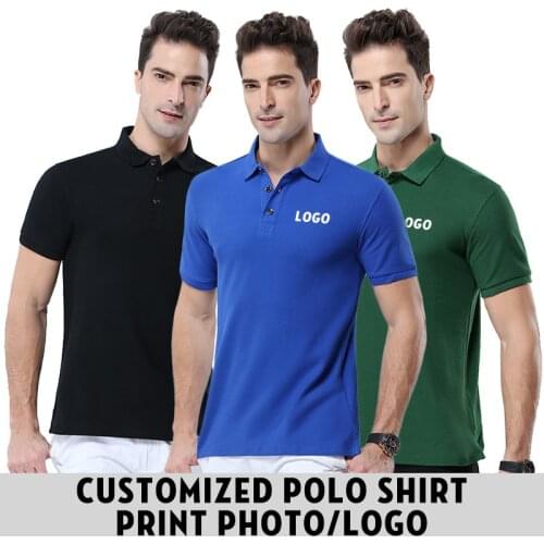 High Quality 12 Colors Men Polo Shirt Women Short Sleeve Polo Shirts Design Custom Own Polos 100% Cotton Plus size S-3XL