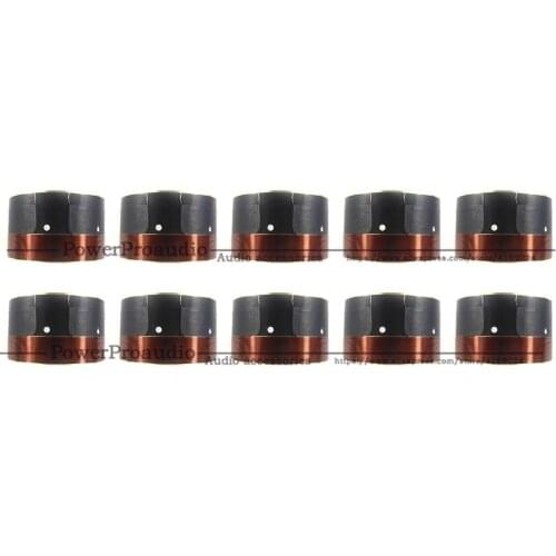 10pcs(4pair) 75.5mm White aluminum Bass voice coil Pure copper Round wire 8 ohm